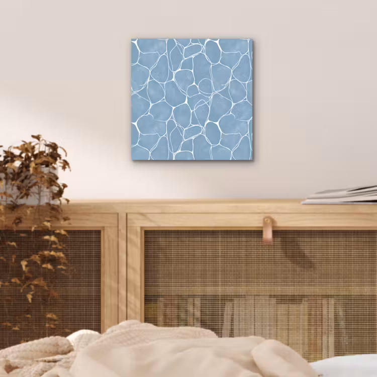 Aluminium schilderij - Organisch - Patroon - Blauw — 4