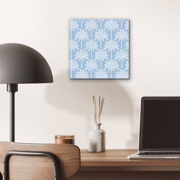 Aluminium schilderij - Palmboom - Modern - Blauw — 6