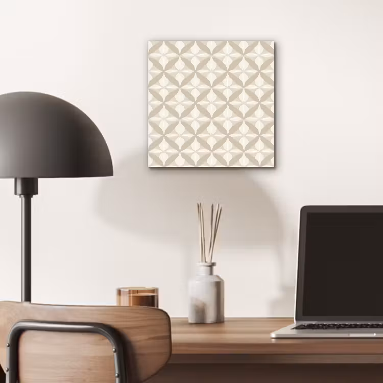 Aluminium schilderij - Patroon - Klassiek - Beige — 6