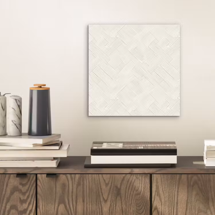 Aluminium schilderij - Textuur - Abstract - Beige — 2