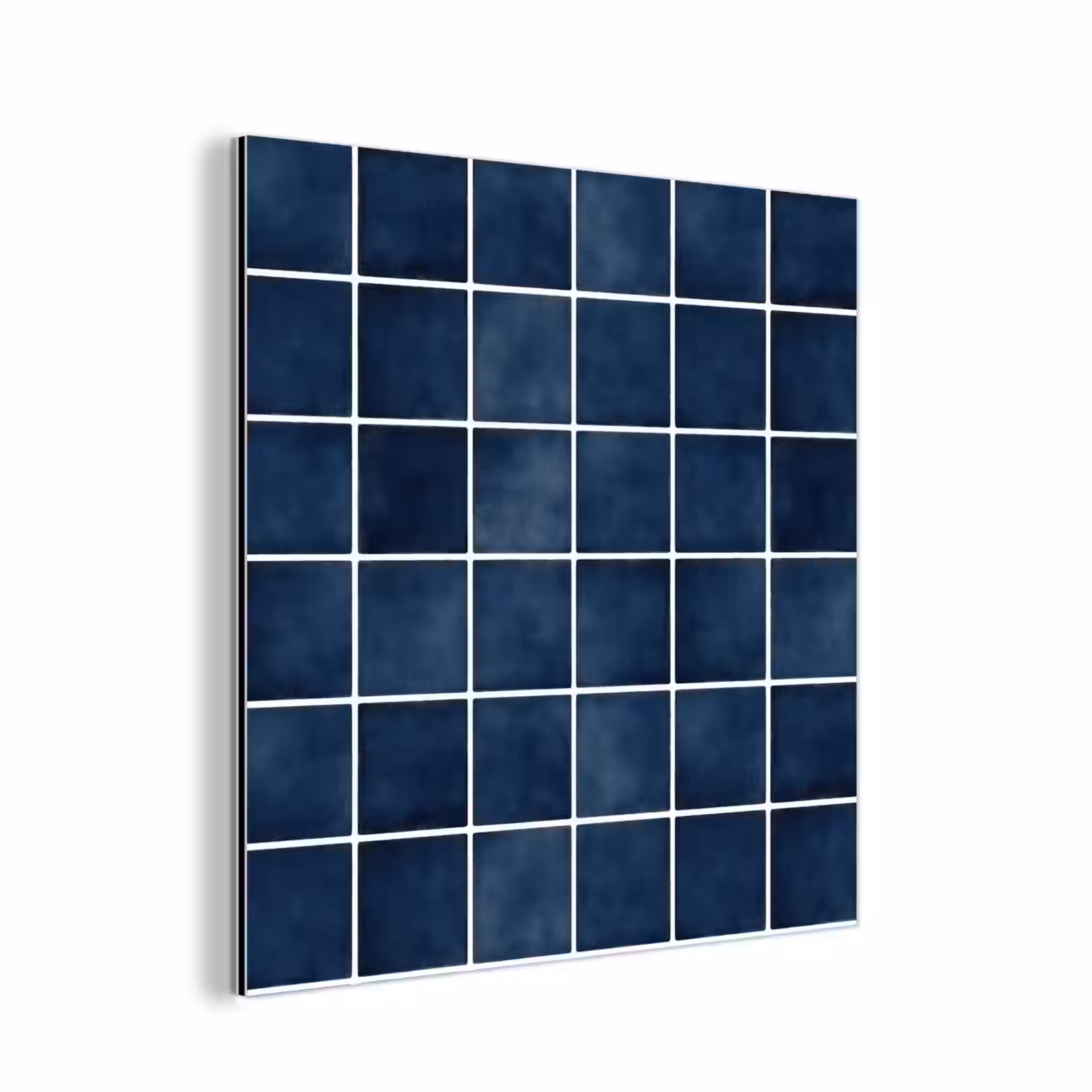 Aluminium schilderij - Tegel - Modern - Blauw — 1