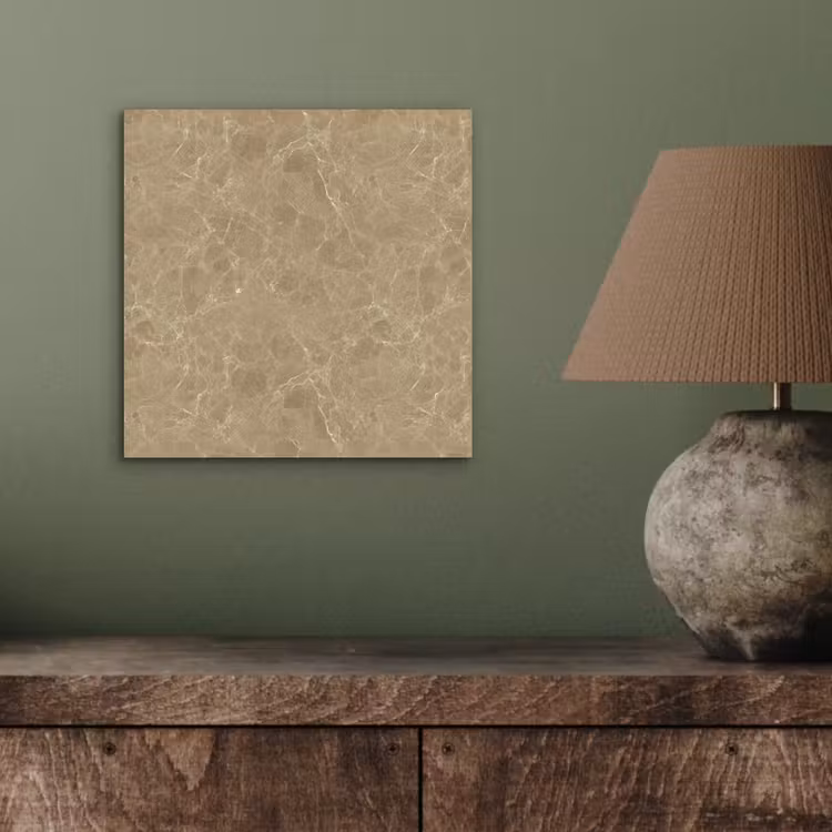 Aluminium schilderij - Beige - Marmer - Witte aders — 3