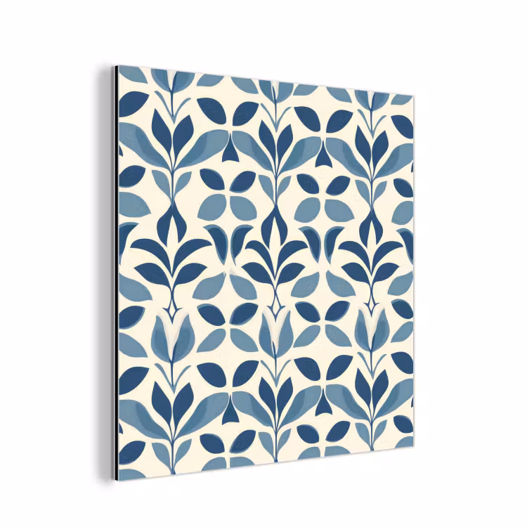 Aluminium schilderij - Flora - Modern - Blauw — 1