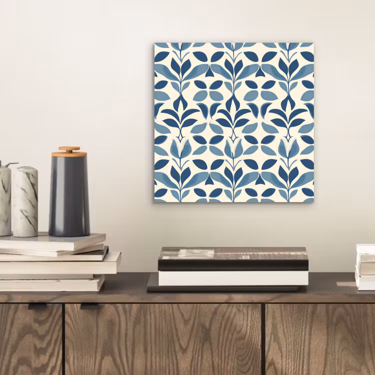 Aluminium schilderij - Flora - Modern - Blauw — 2