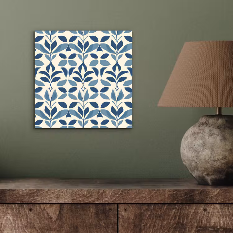Aluminium schilderij - Flora - Modern - Blauw — 3