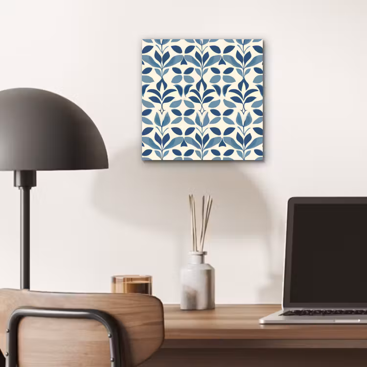 Aluminium schilderij - Flora - Modern - Blauw — 6
