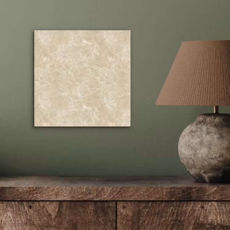Aluminium schilderij - Lichtbeige - Marmer - Diffusie adering — 3
