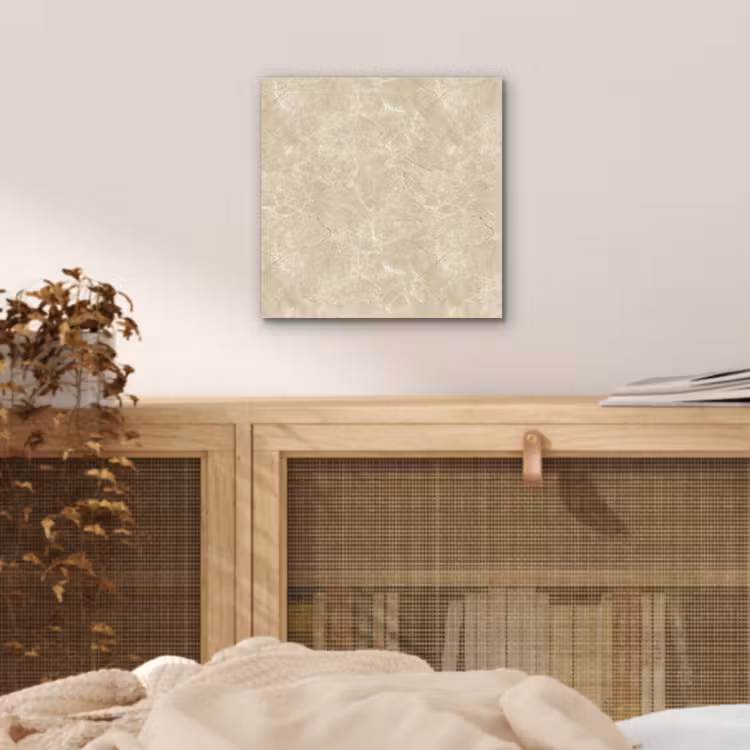 Aluminium schilderij - Lichtbeige - Marmer - Diffusie adering — 4