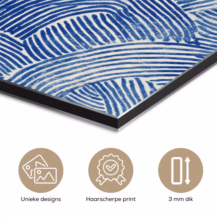 Aluminium schilderij - Modern - Abstract - Blauw — 7