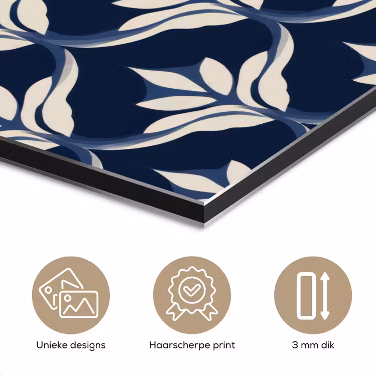 Aluminium schilderij - Modern - Ontwerp - Blauw — 7