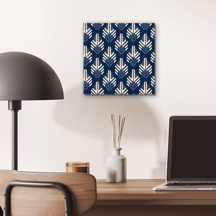 Aluminium schilderij - Modern - Patroon - Blauw — 6