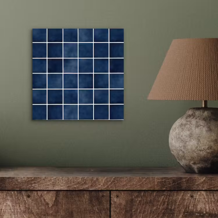 Aluminium schilderij - Tegel - Modern - Blauw — 3