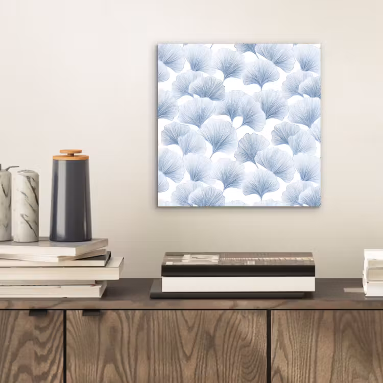 Aluminium schilderij - Waaier - Modern - Blauw — 2