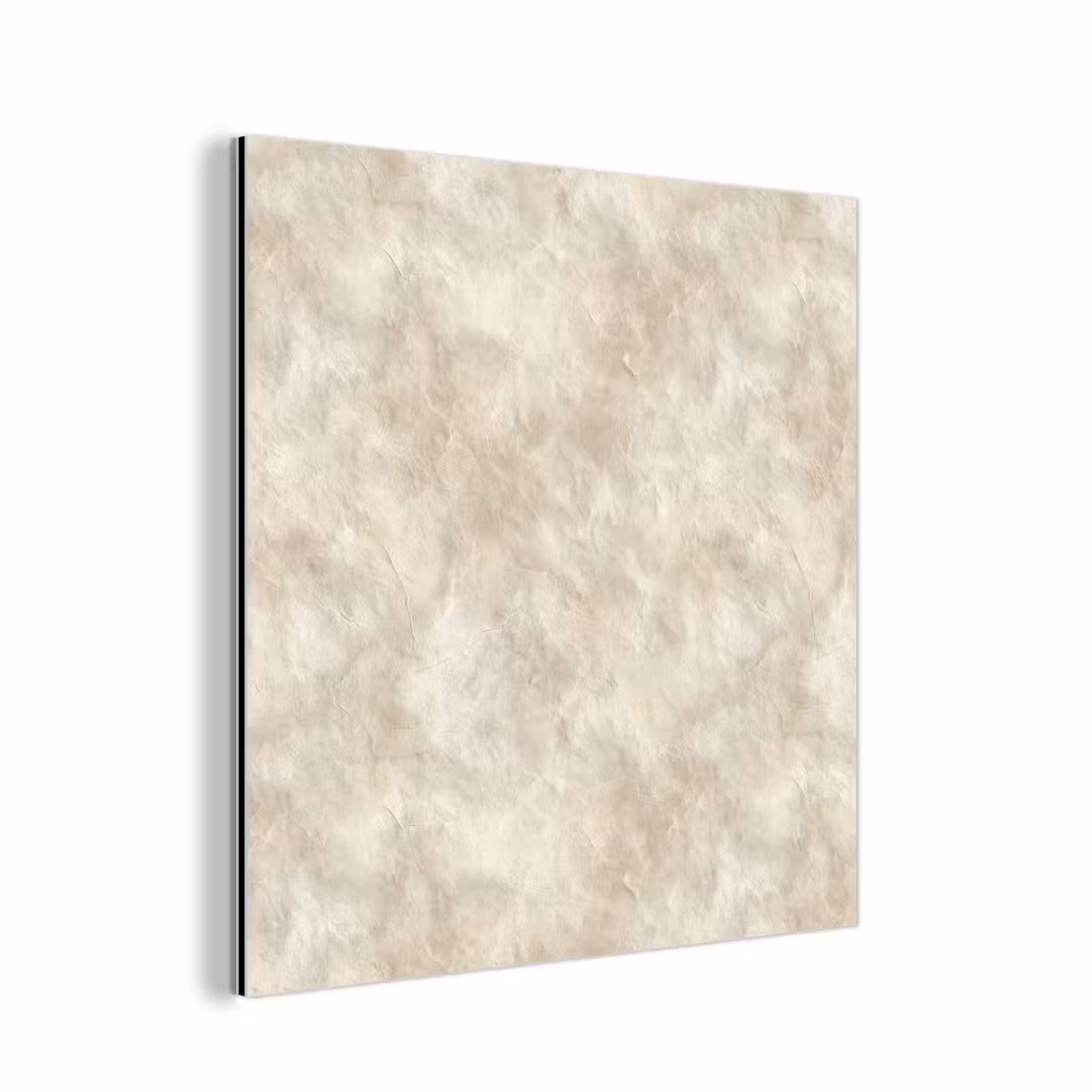 Aluminium schilderij - Beige - Reliëfstructuur - Natuursteen — 1