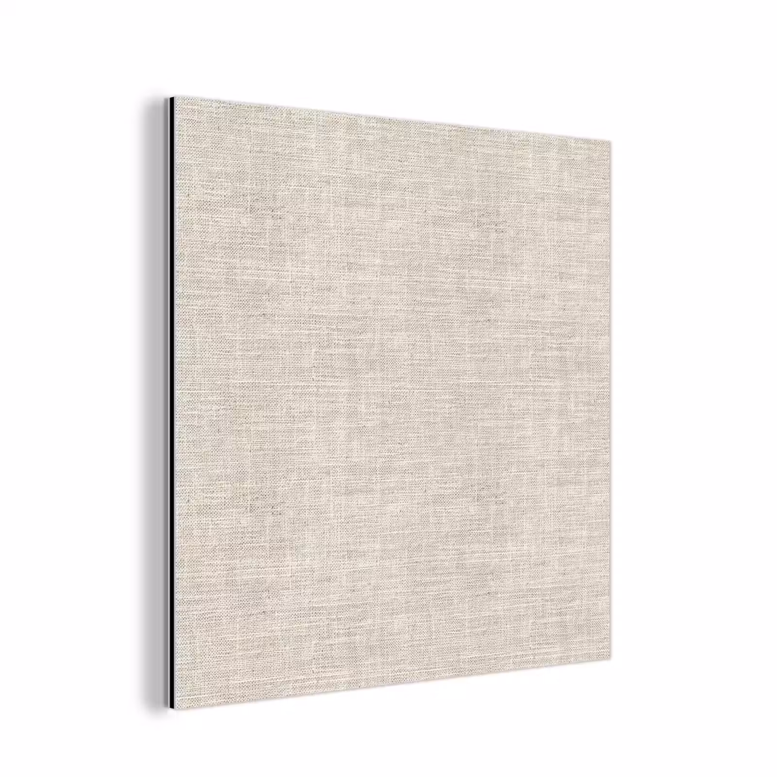 Aluminium schilderij - Linnen - Textuur - Beige — 1