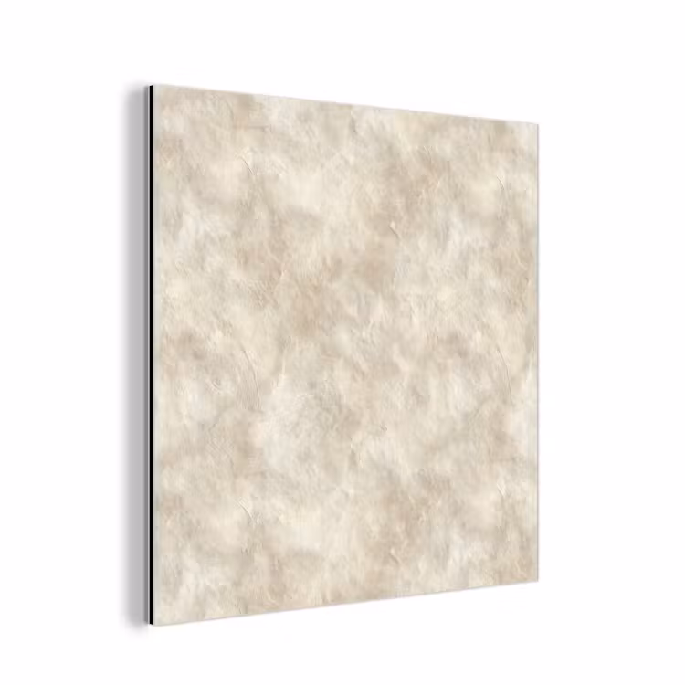 Aluminium schilderij - Beige - Reliëfstructuur - Natuursteen — 1