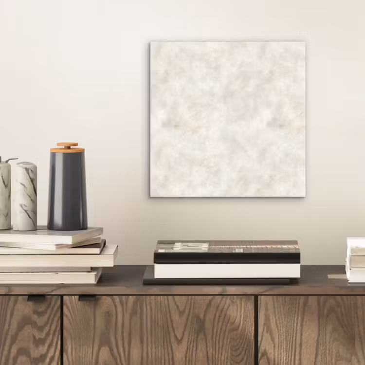 Aluminium schilderij - Crèmebeige - Marmer - Aders — 2