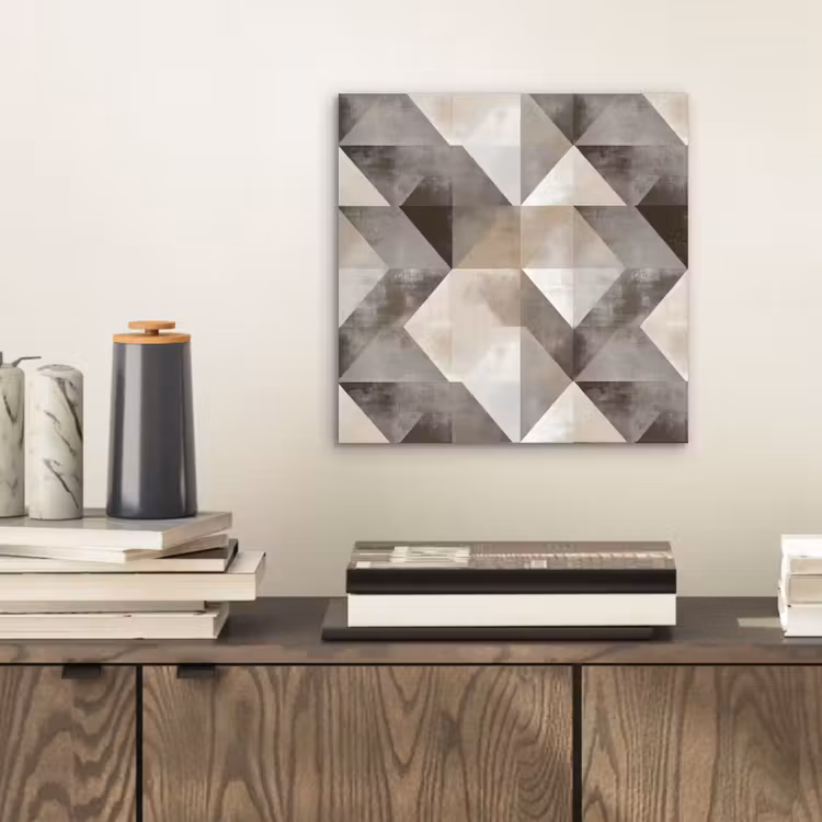 Aluminium schilderij - Geometrisch - Motief - Aardetinten — 2