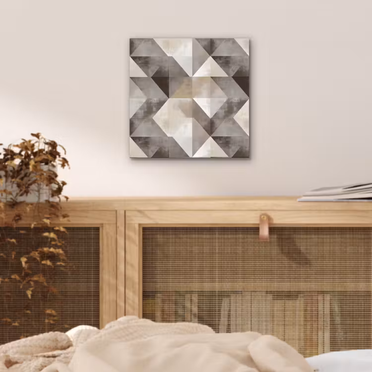 Aluminium schilderij - Geometrisch - Motief - Aardetinten — 4