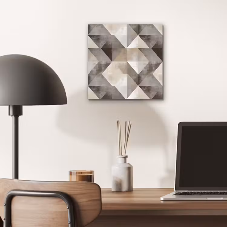 Aluminium schilderij - Geometrisch - Motief - Aardetinten — 6