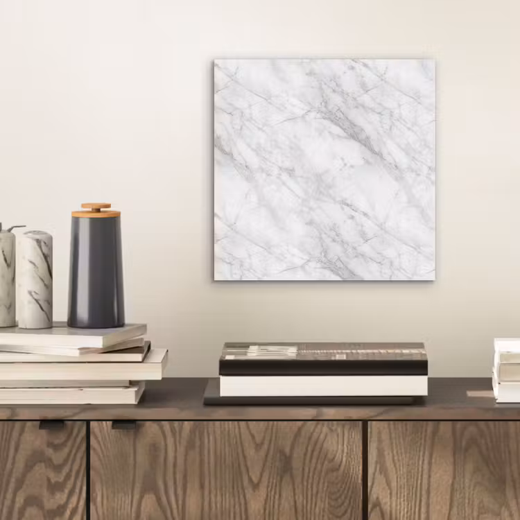 Aluminium schilderij - Klassiek - Marmer - Grijs — 2