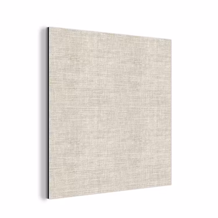 Aluminium schilderij - Linnen - Textuur - Beige — 1