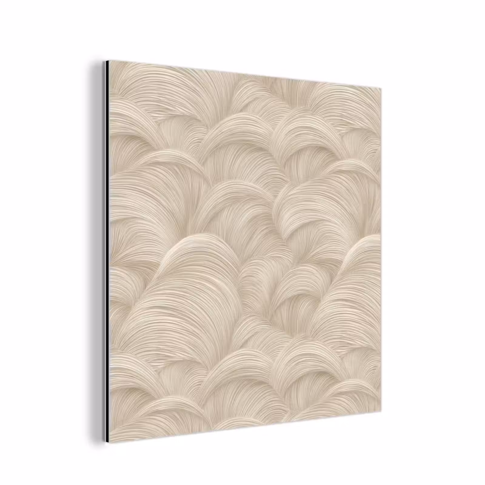 Aluminium schilderij - Bogen - Patroon - Beige — 1