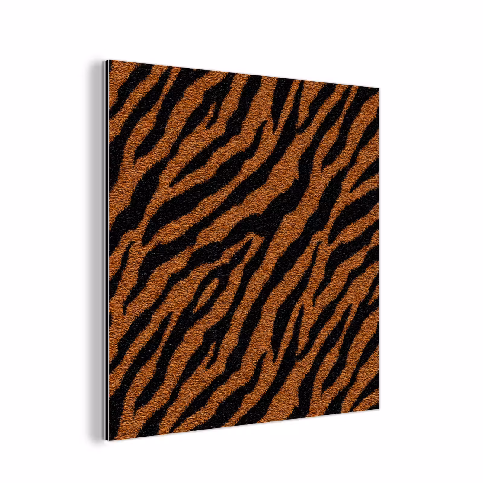 Aluminium schilderij - Tijger - Zwart - Vacht — 1