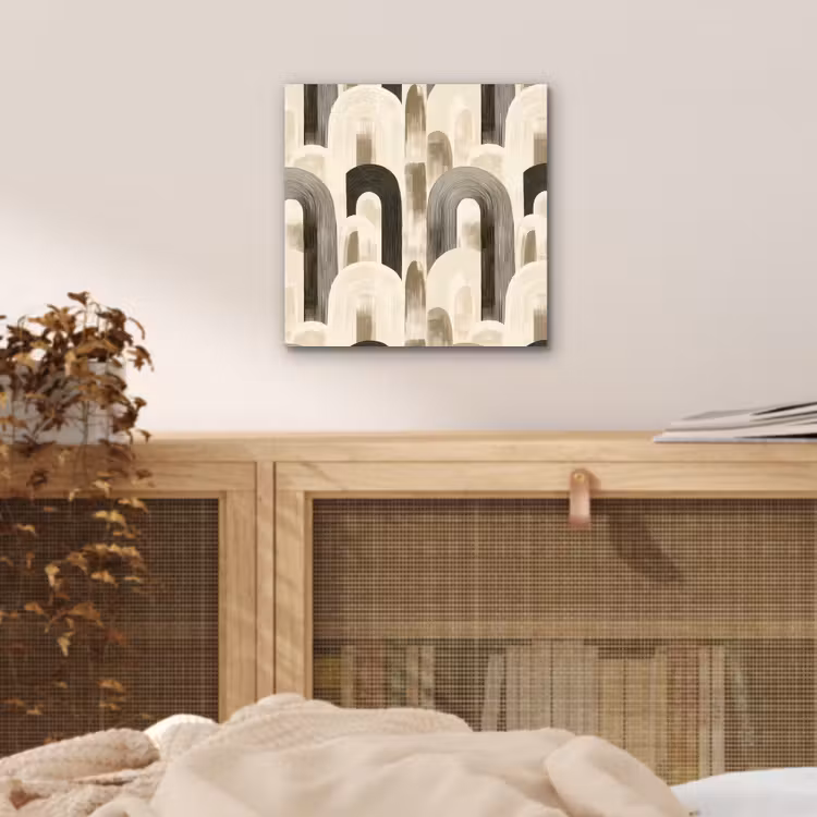 Aluminium schilderij - Abstract - Patroon - Bogen — 4