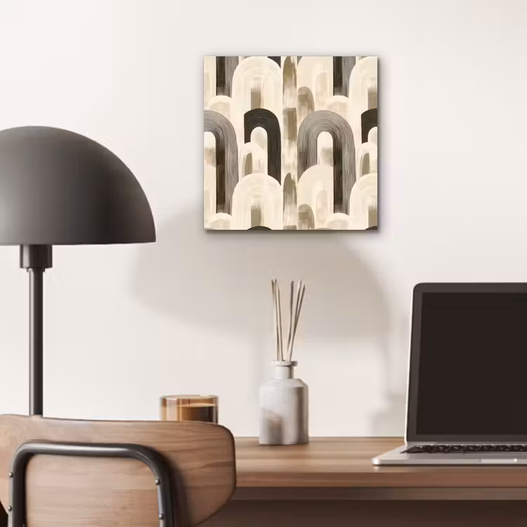 Aluminium schilderij - Abstract - Patroon - Bogen — 6