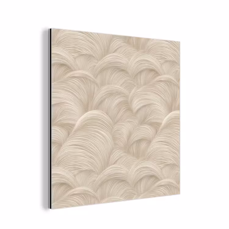 Aluminium schilderij - Bogen - Patroon - Beige — 1