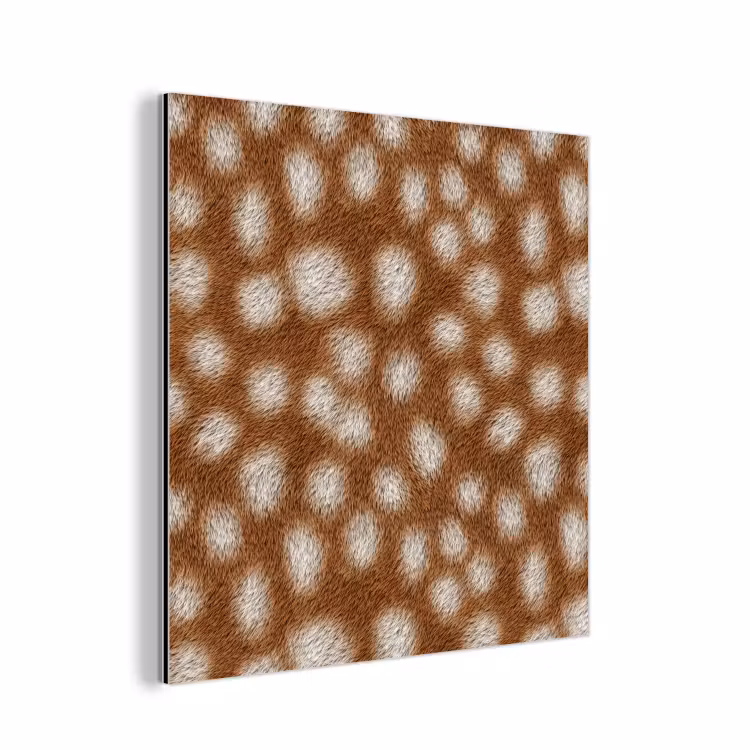 Aluminium schilderij - Hert - Bruin - Vacht — 1