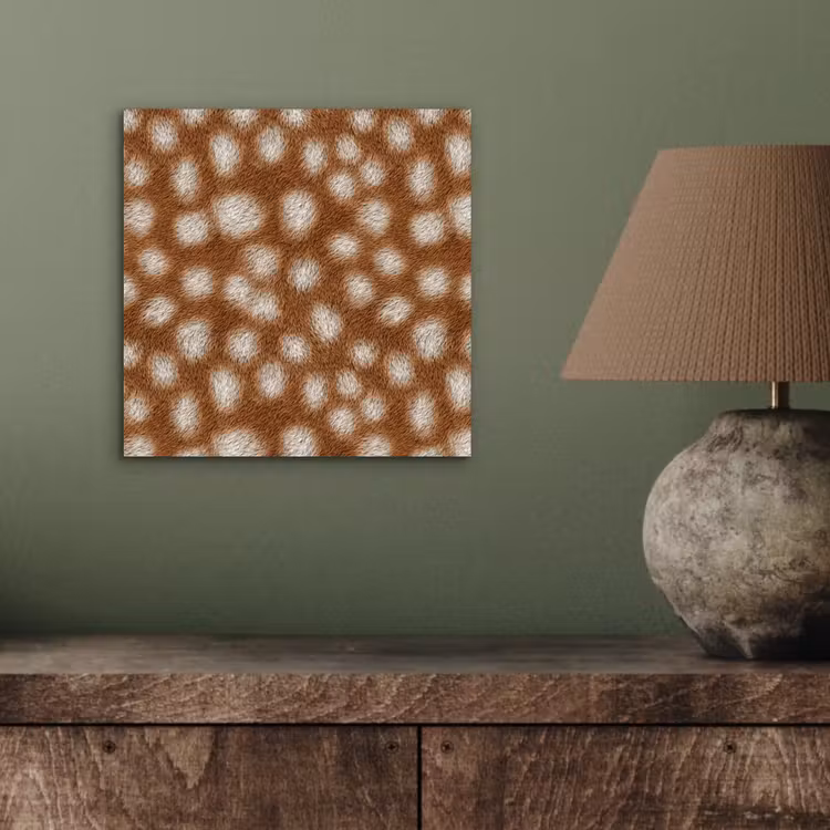 Aluminium schilderij - Hert - Bruin - Vacht — 3