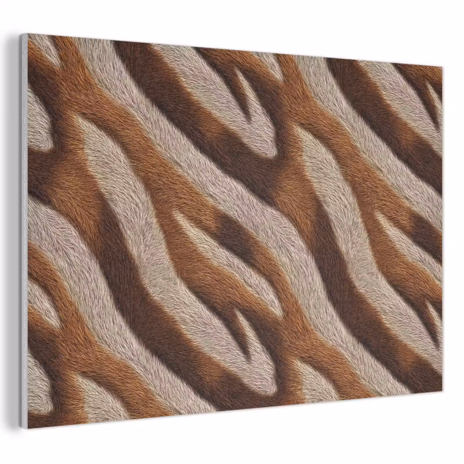 Akoestisch schilderij - Zebra - Bruin - Patroon — 1