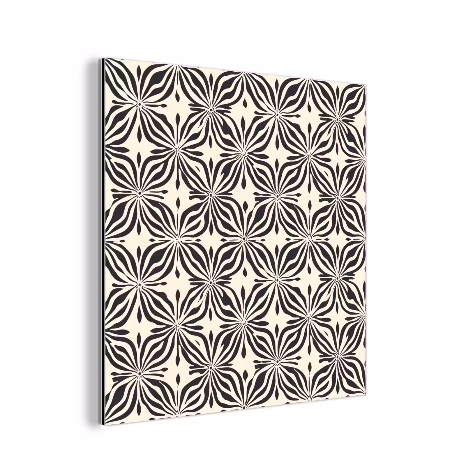 Aluminium schilderij - Grafisch - Patroon - Zwart — 1