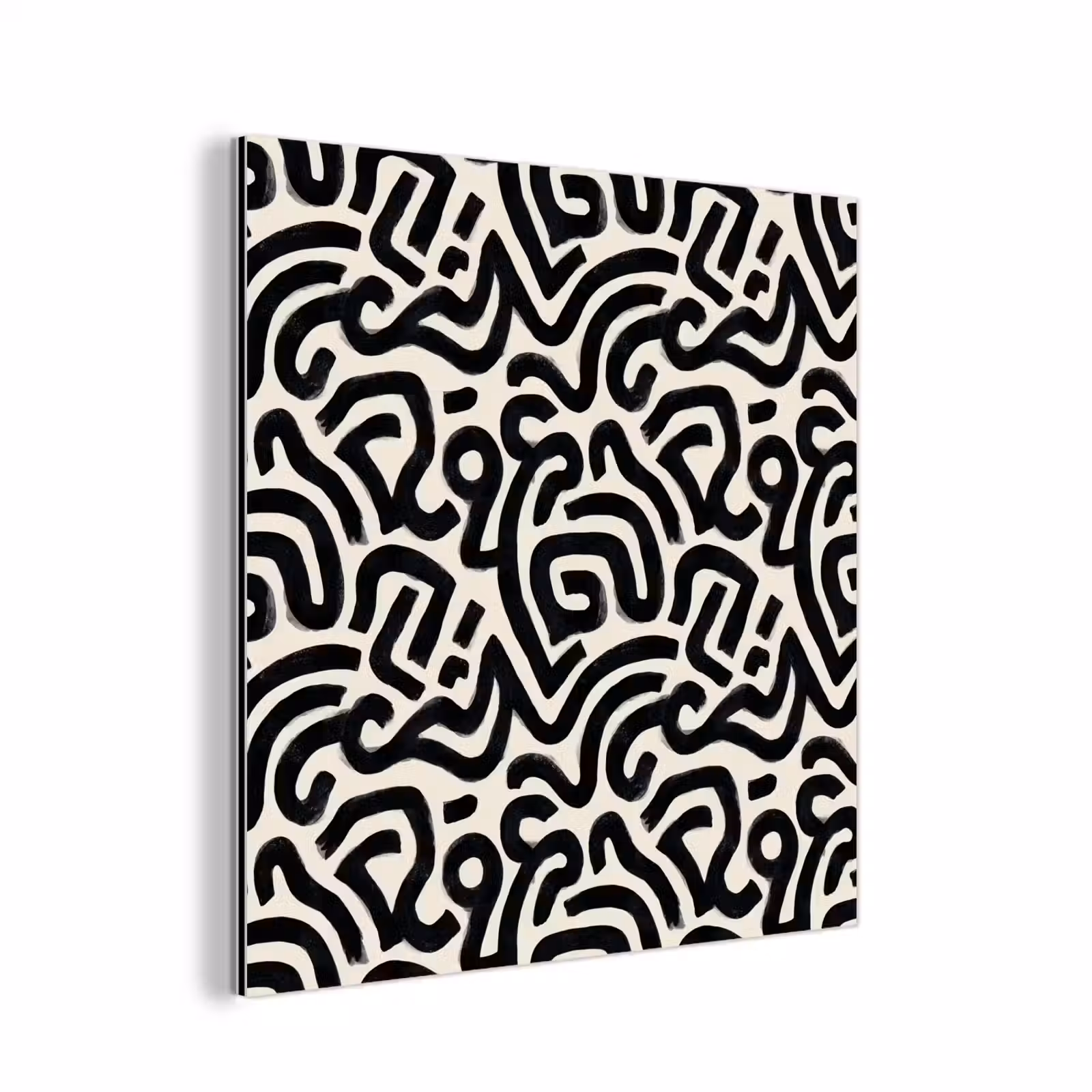 Aluminium schilderij - Modern - Abstract - Zwart — 1