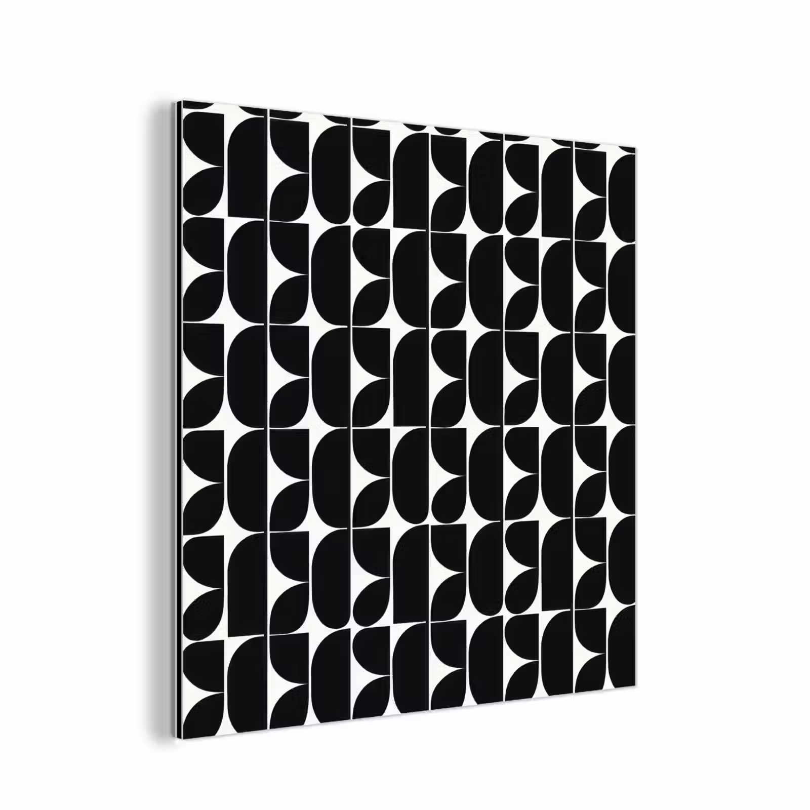 Aluminium schilderij - Modern - Geometrisch - Zwart — 1