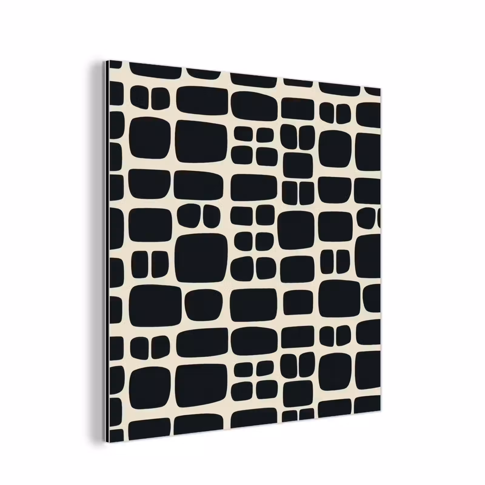 Aluminium schilderij - Modern - Organisch - Zwart — 1