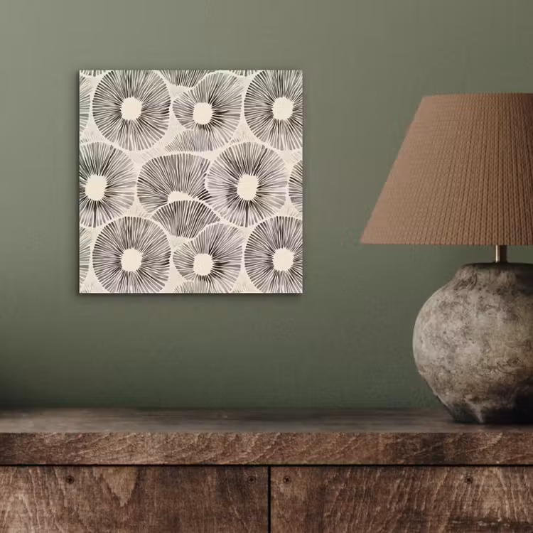 Aluminium schilderij - Cirkels - Patroon - Zwart — 3