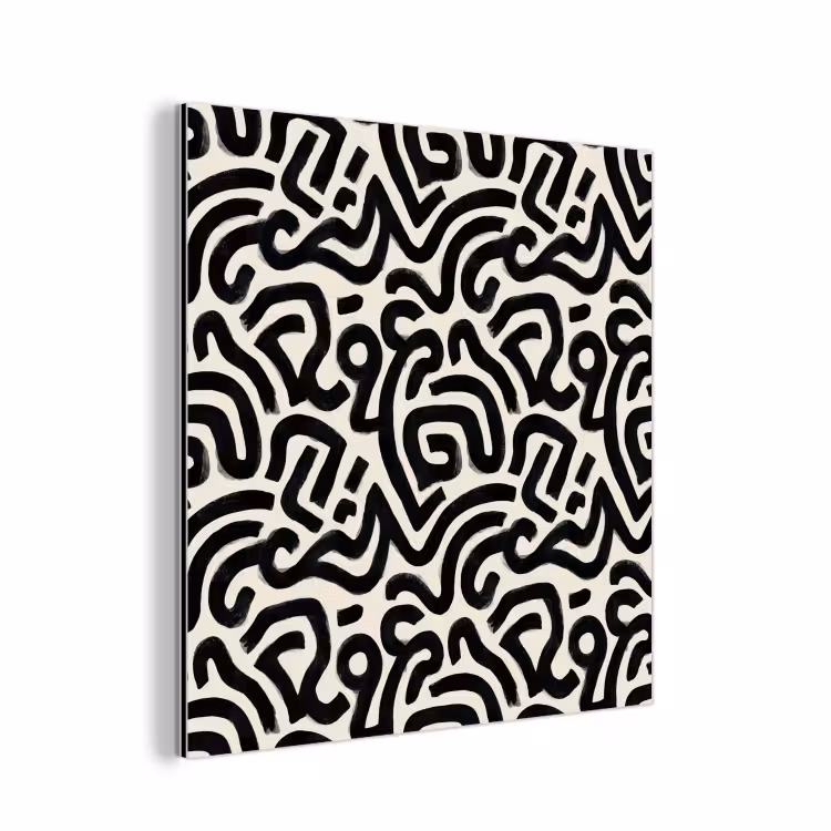 Aluminium schilderij - Modern - Abstract - Zwart — 1