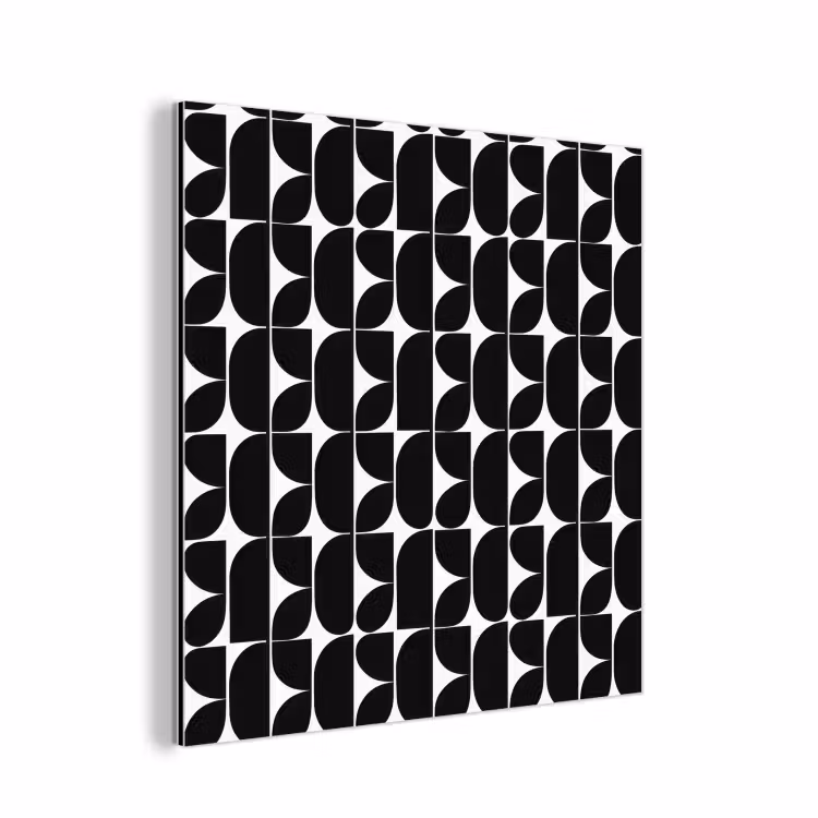 Aluminium schilderij - Modern - Geometrisch - Zwart — 1