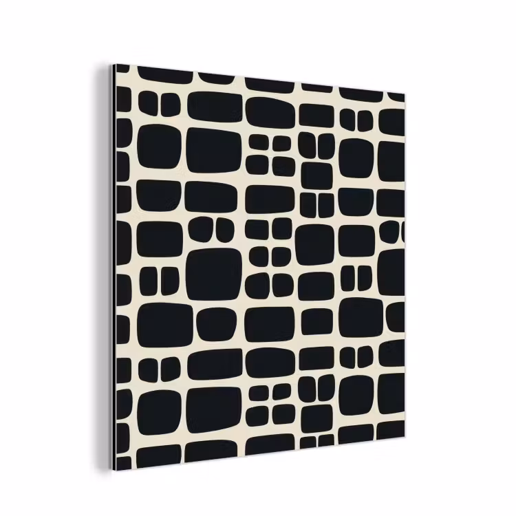 Aluminium schilderij - Modern - Organisch - Zwart — 1