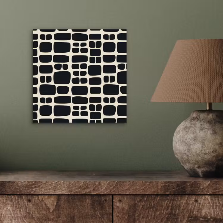 Aluminium schilderij - Modern - Organisch - Zwart — 3