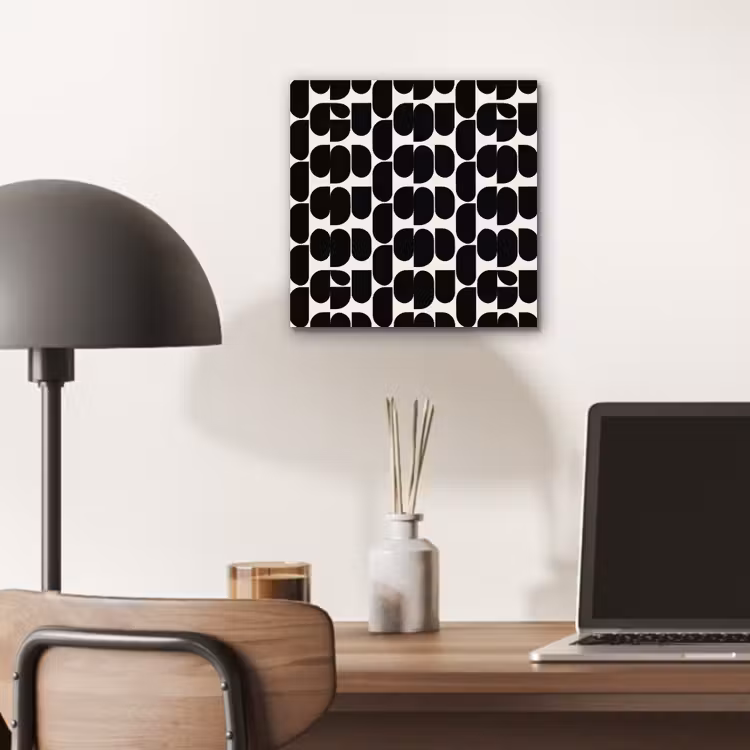 Aluminium schilderij - Modern - Patroon - Zwart — 6