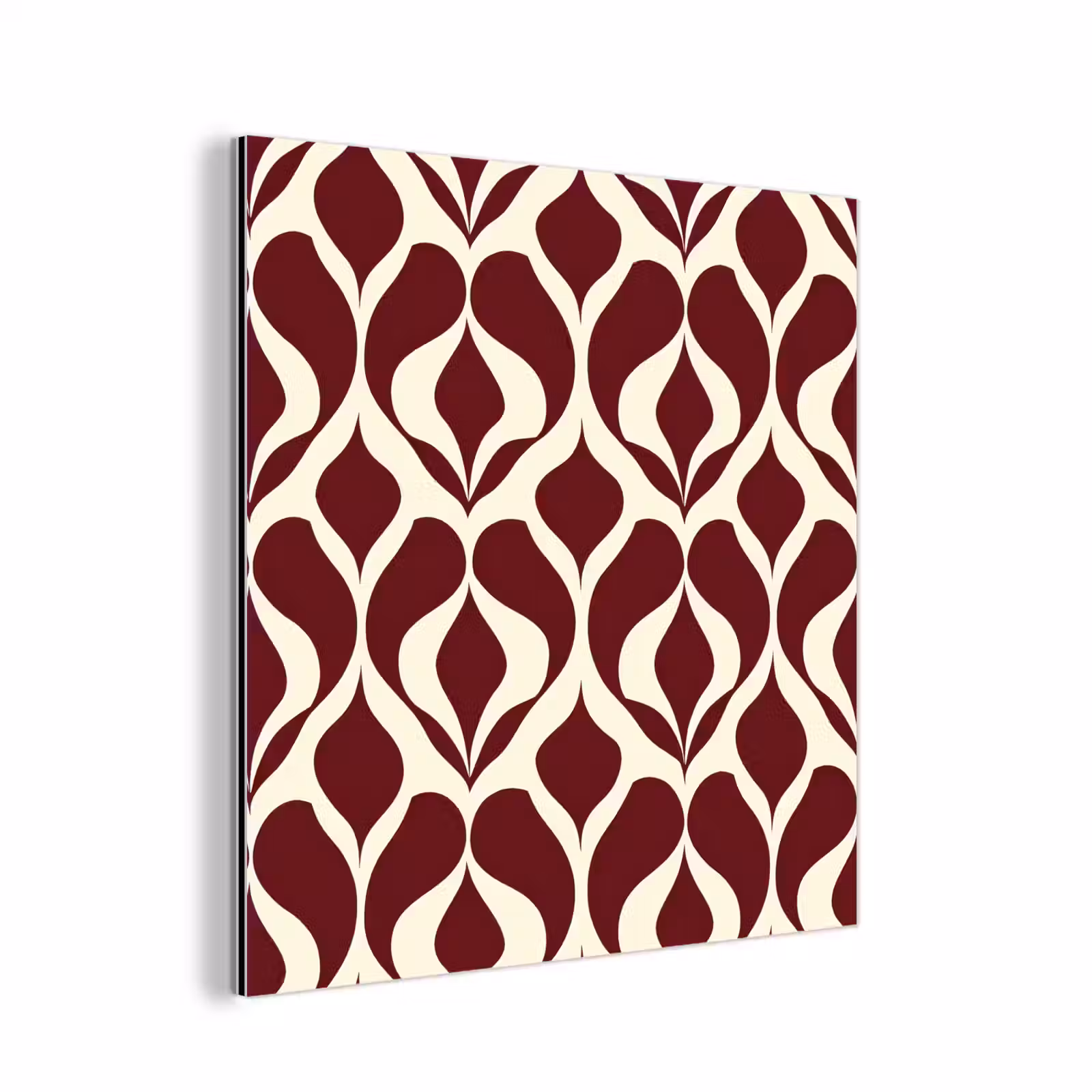 Aluminium schilderij - Rood - Druppelpatroon - Grafisch — 1