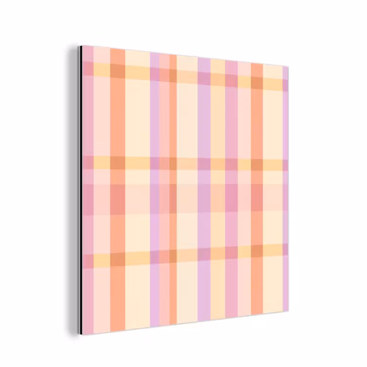 Aluminium schilderij - Pastel - uitpatroon - Geometrisch — 1