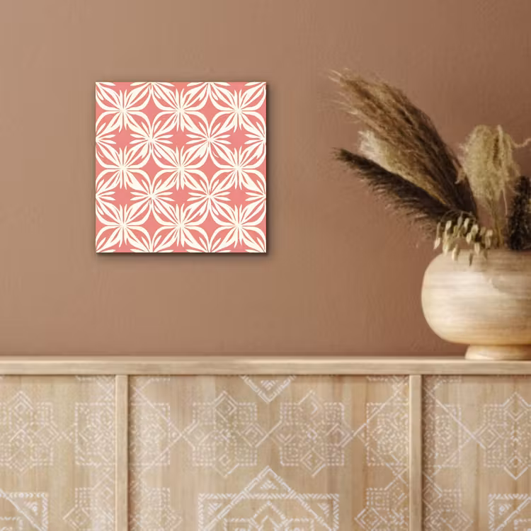 Aluminium schilderij - Roze - Bloemenmotief - Wit - Modern — 5