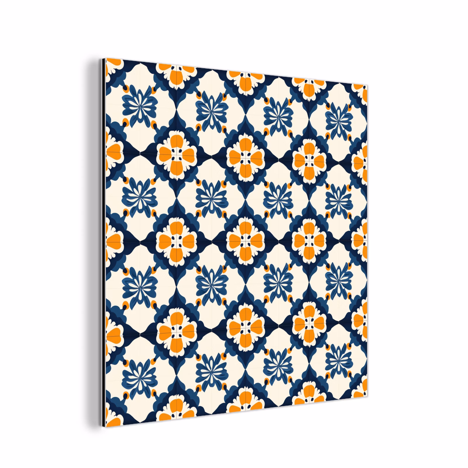 Aluminium schilderij - Klassiek - Geometrisch - Blauw — 1