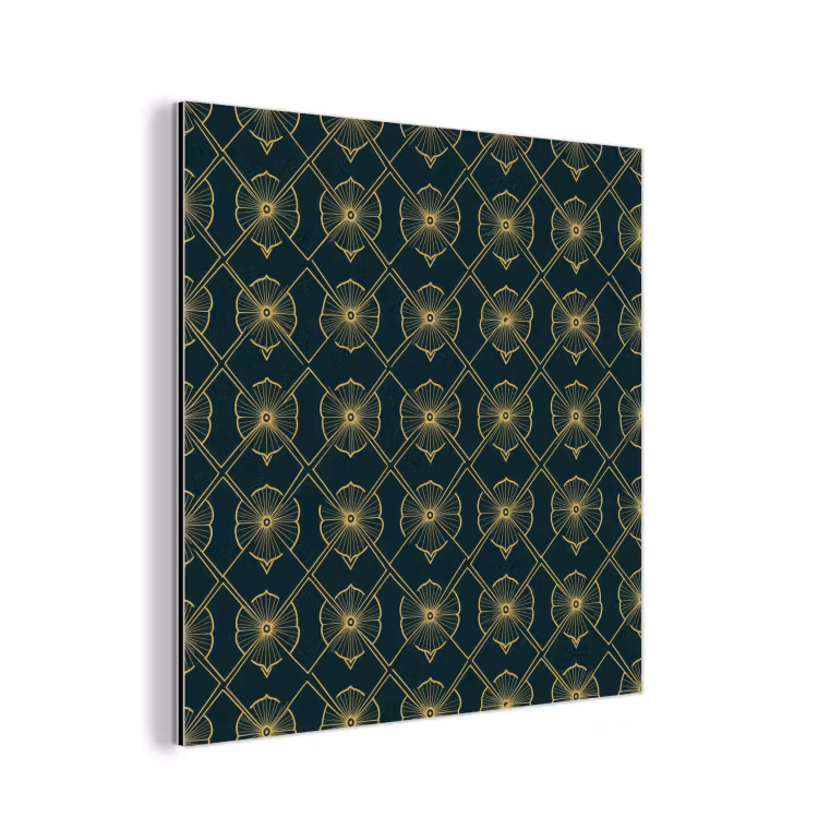 Aluminium schilderij - Geometrisch - Elegant - Groen — 1