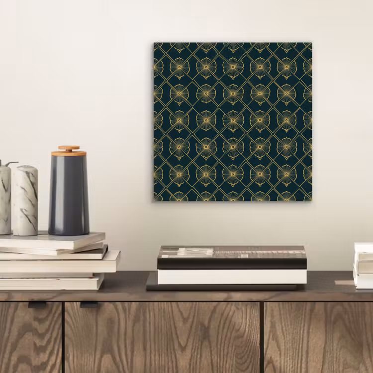 Aluminium schilderij - Geometrisch - Elegant - Groen — 2